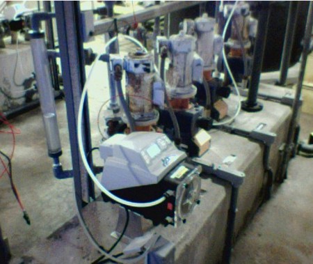 Peristaltic pumps replacing diaphragm pumps