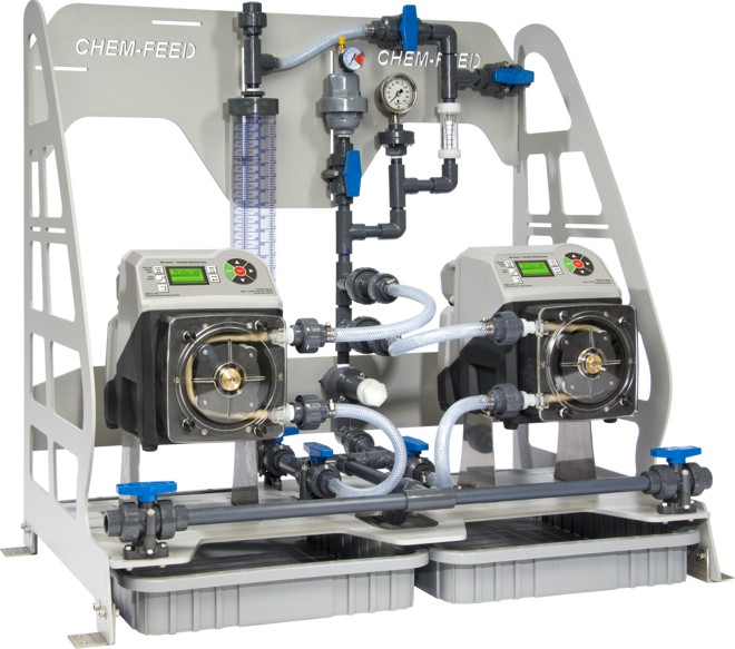 Chem-Feed Dual Peristaltic Pump Skid