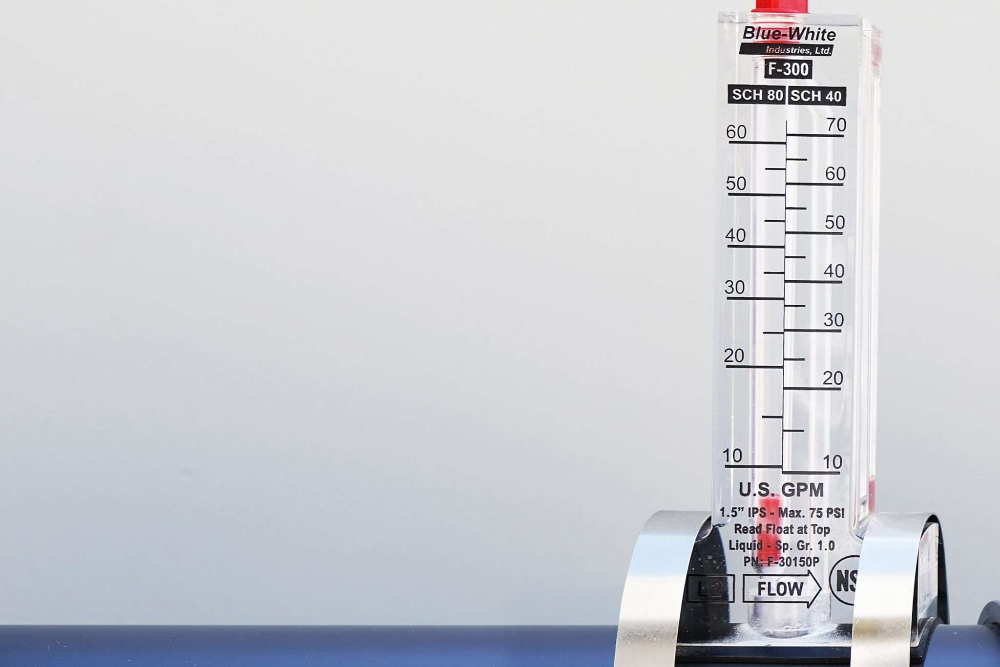 The Flow Meter of Choice for the Aquatics Industry The F300 BlueWhite Industries