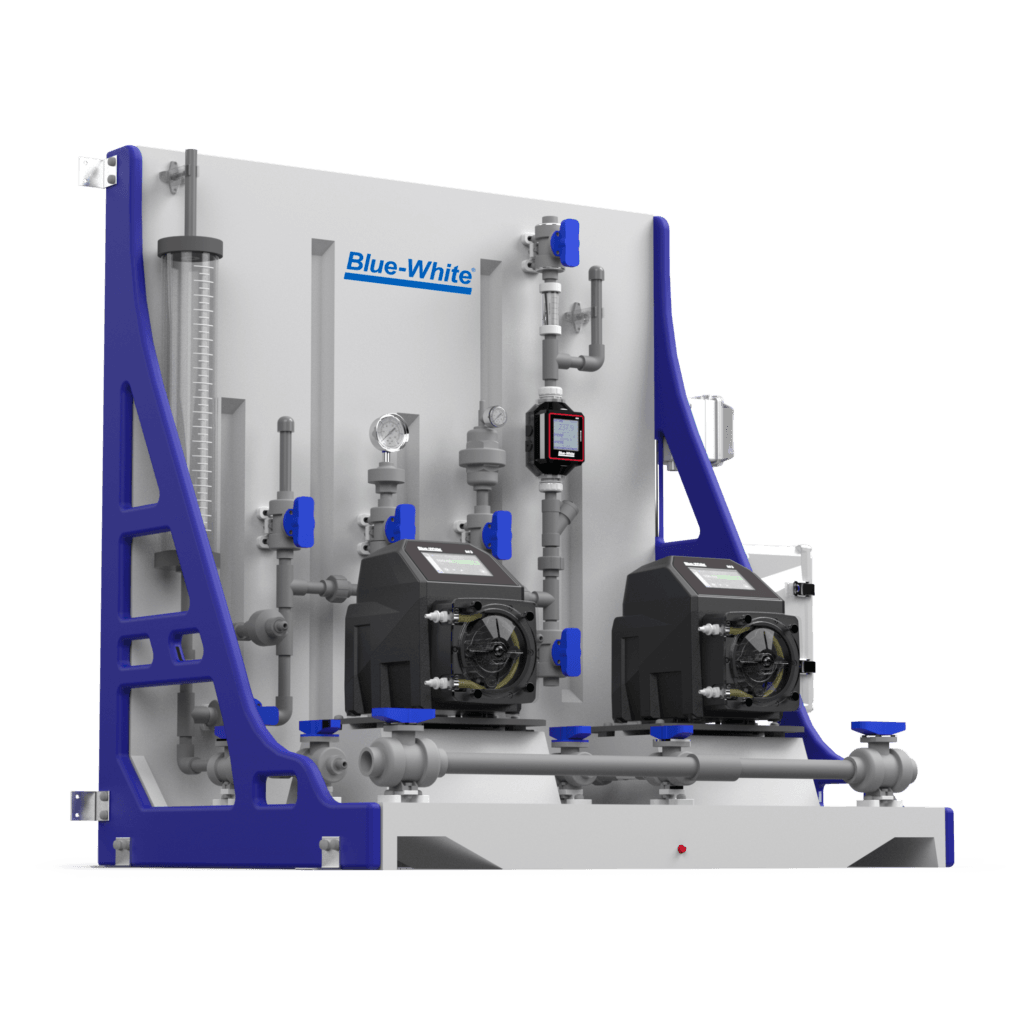 CHEM-FEED® CFPS-2 Plastic Duplex Skid System 1 weftec duplex skid 02