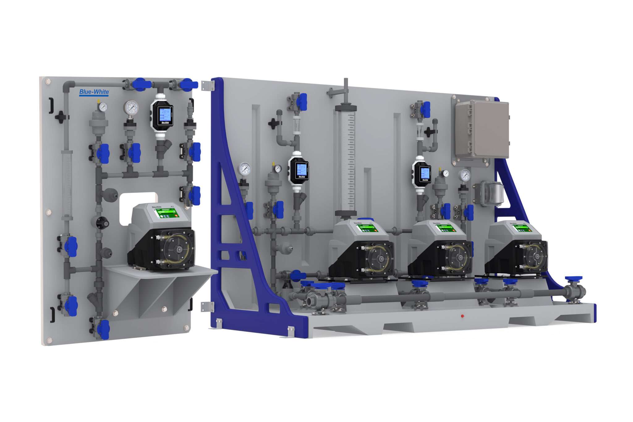 Skid Systems - Sistema de skid triplex, sistema de skid duplex, sistema de skid duplo, sistema de skid simplex, sistema de skid único, sistema de skid de parede