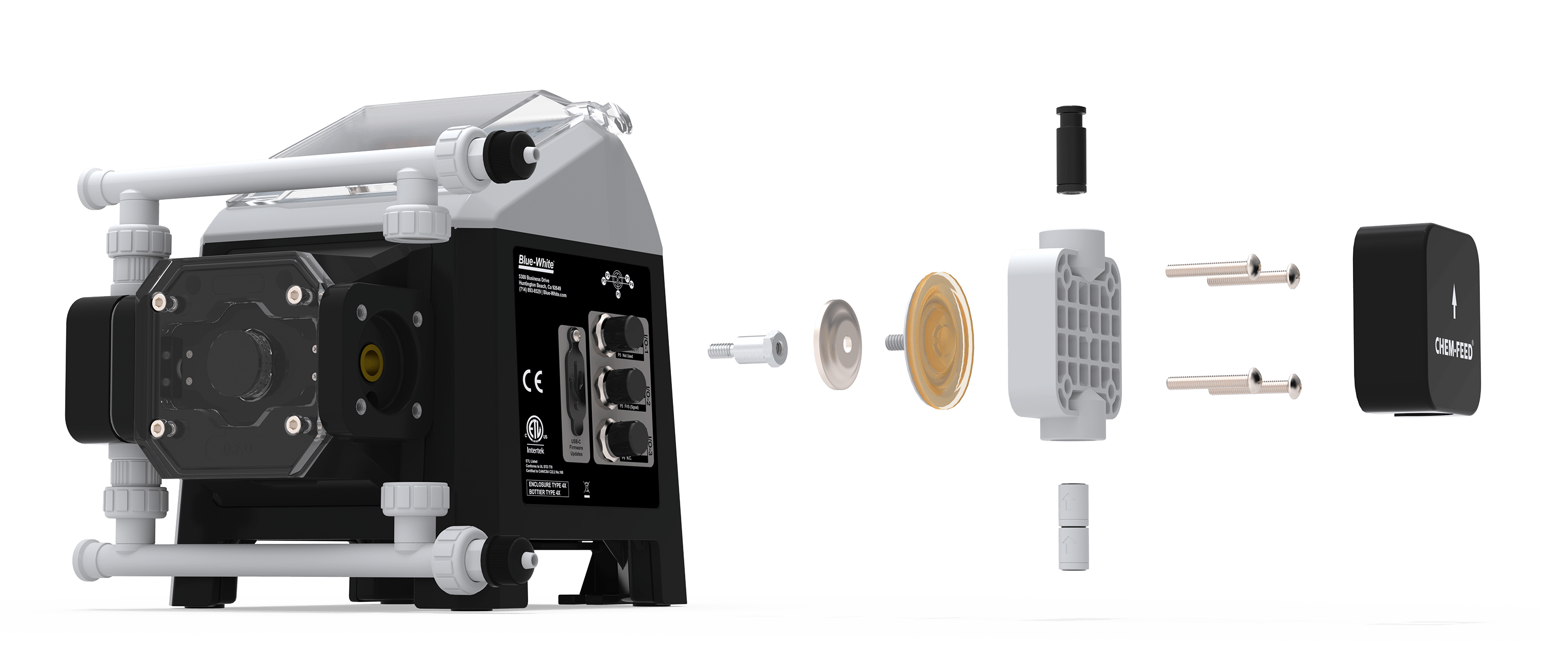 The ADV System 1 Exploded view of the Automatic Degassing Valve (ADV) System