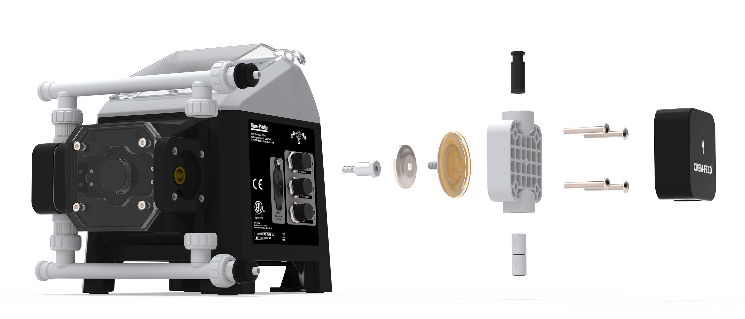 Exploded view of the Automatic Degassing Valve (ADV) System