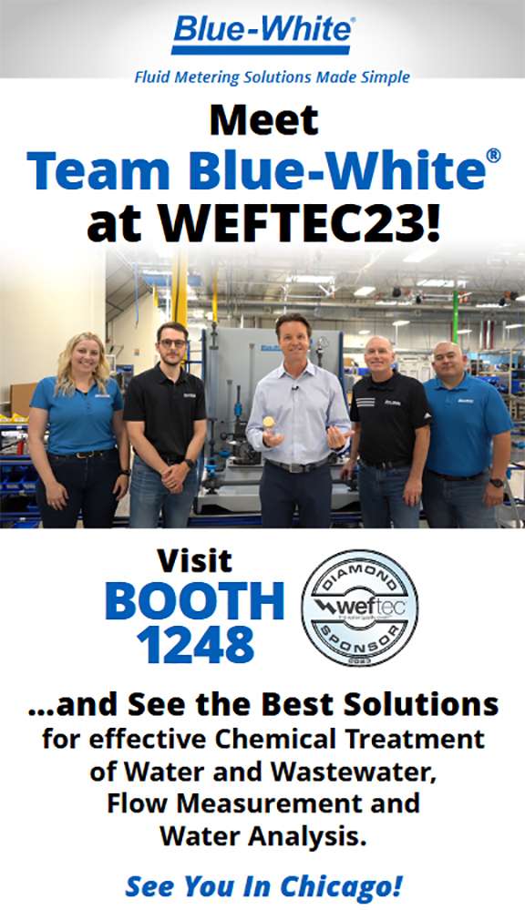 Conheça a equipe Blue-White na WEFTEC23! 1 weftec23