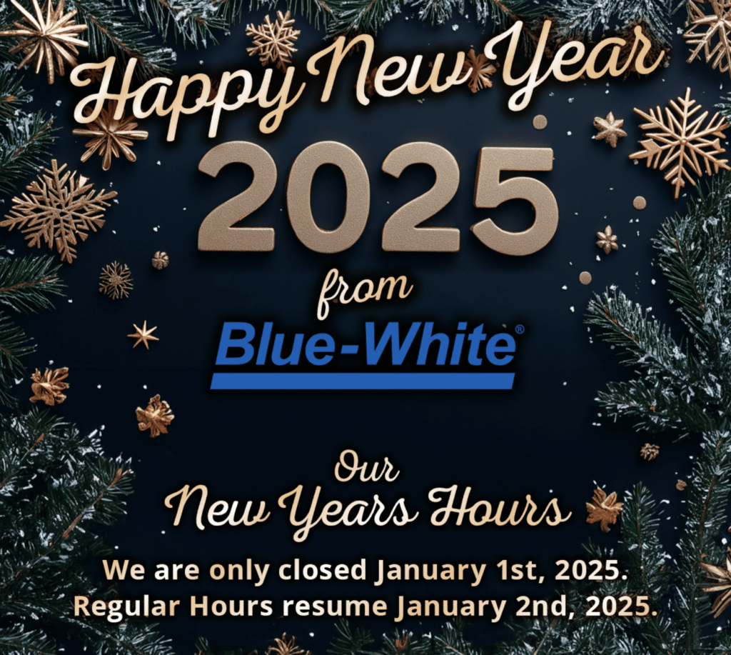 Gelukkig nieuwjaar 2025! BlueWhite Industries