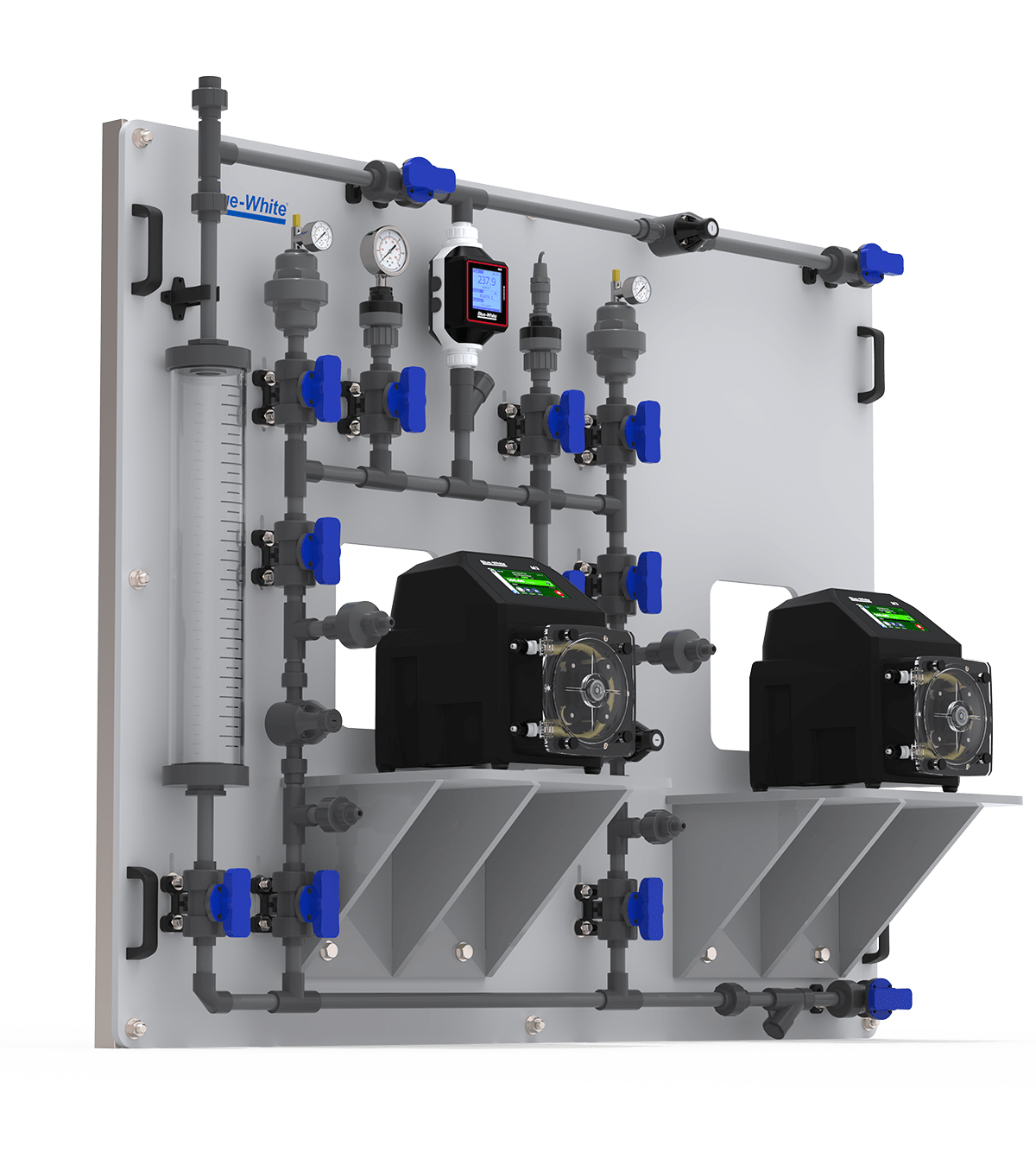 Maximize Efficiency with Turnkey Metering Packages 2 CFWS 2 Wall Mount Skid System Two Pump