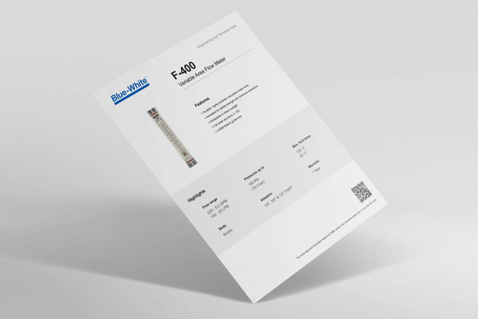 85000-032 F-400 Technical Data Sheet