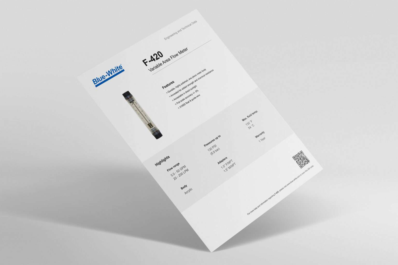 85000-034 F-420 Technisches Datenblatt