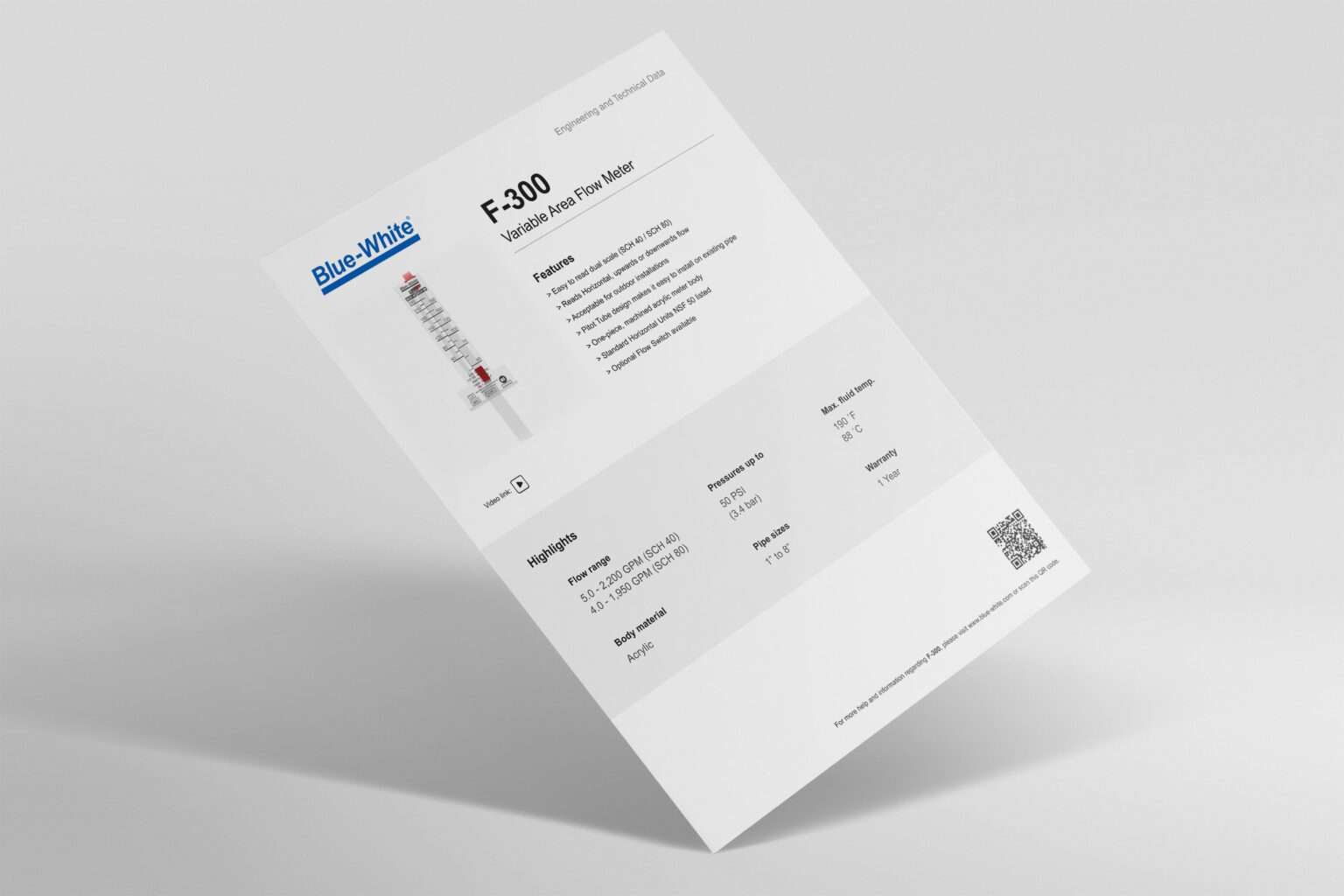 85000-071 F-300 Technical Data Sheet