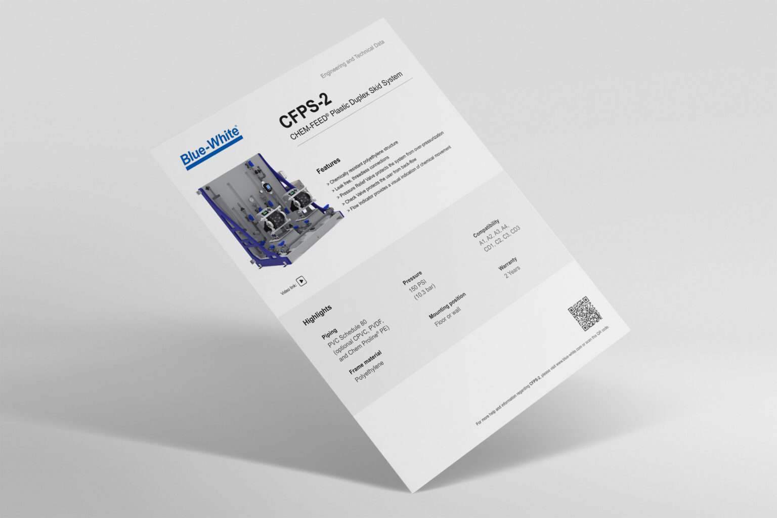 85000-161 CFPS-2 Technisch gegevensblad