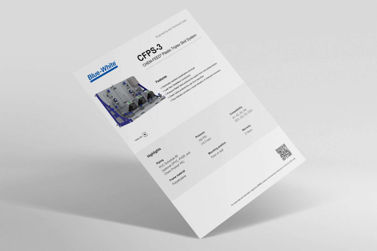 85000-162 CFPS-3 Technisch gegevensblad