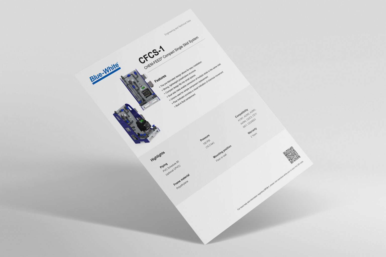 Ficha técnica del CFCS-1 - 85000-200 - Blue-White Industrias