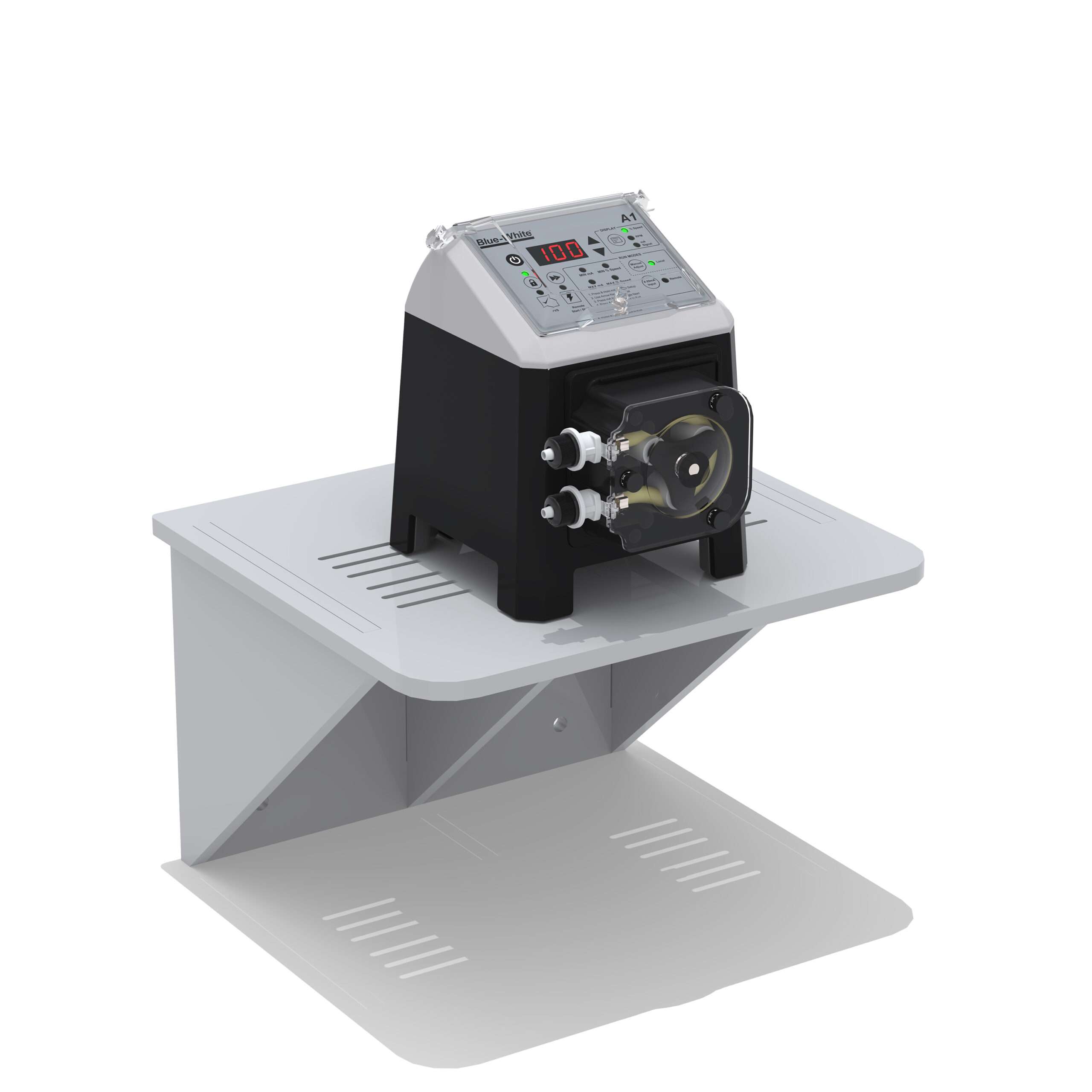 FLEXFLO® A1 Peristaltic Metering Pump mounted on a Wall Shelf (KIT-PSM)