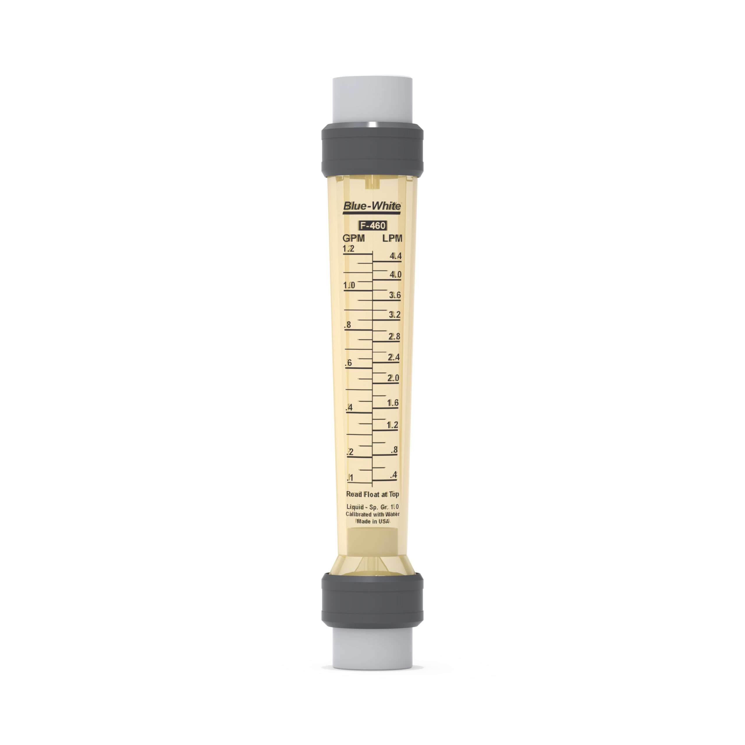 F-460 .1-1.2 GPM .50" PVC UNION & PVDF F/NPT 1 F-46010LP-08K