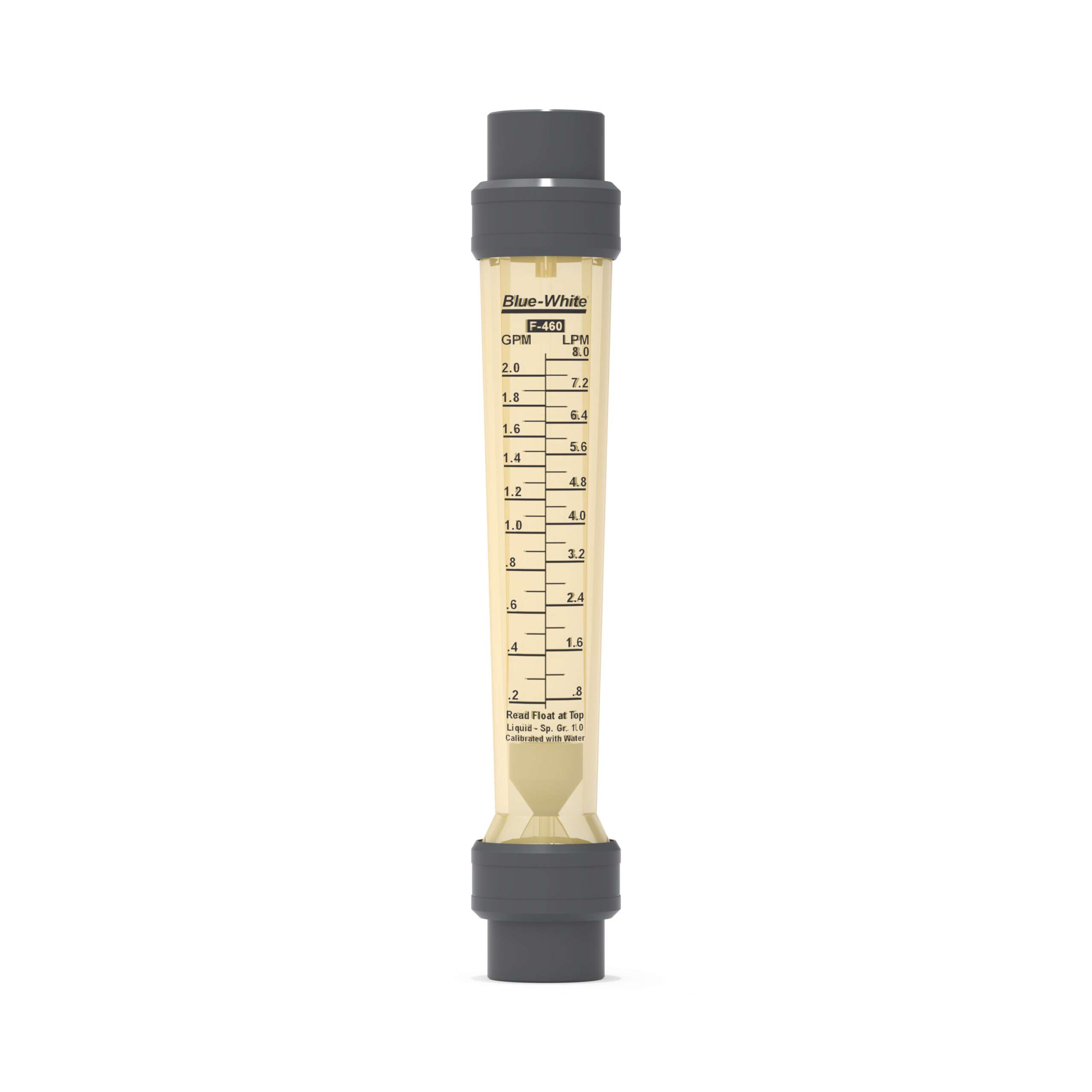 F-460 .2-2 GPM .75" F/NPT PVC AND UNIONS PVC 1 F-46020LP-12P