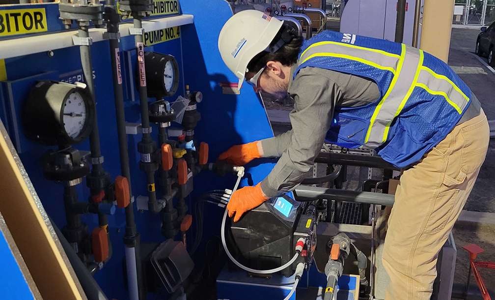 Blue-White LA County Sanitation