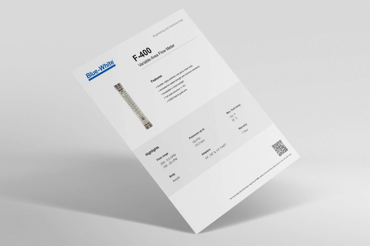 85000-032 F-400 Technical Data Sheet