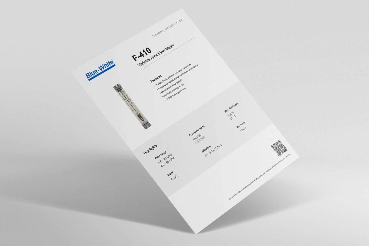 85000-033 F-410 Technical Data Sheet