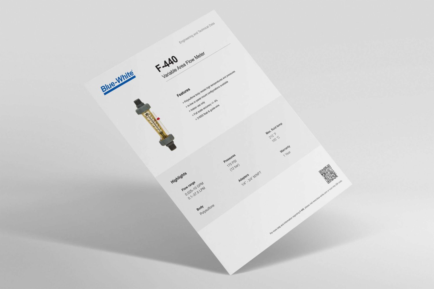 85000-090 F-440 Technical Data Sheet