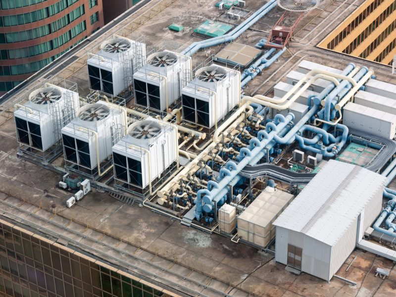Rooftop Air System, Skyscraper, Hong Kong (XXXL)